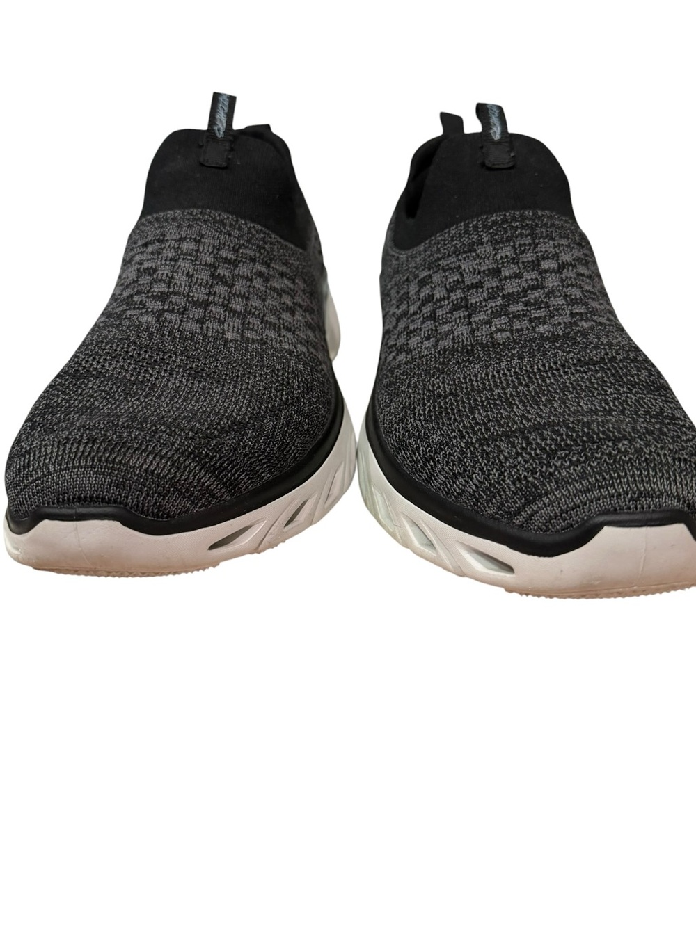 Sketchers Women’s Knit Sneakers - Black and White - Picture 6 of 8